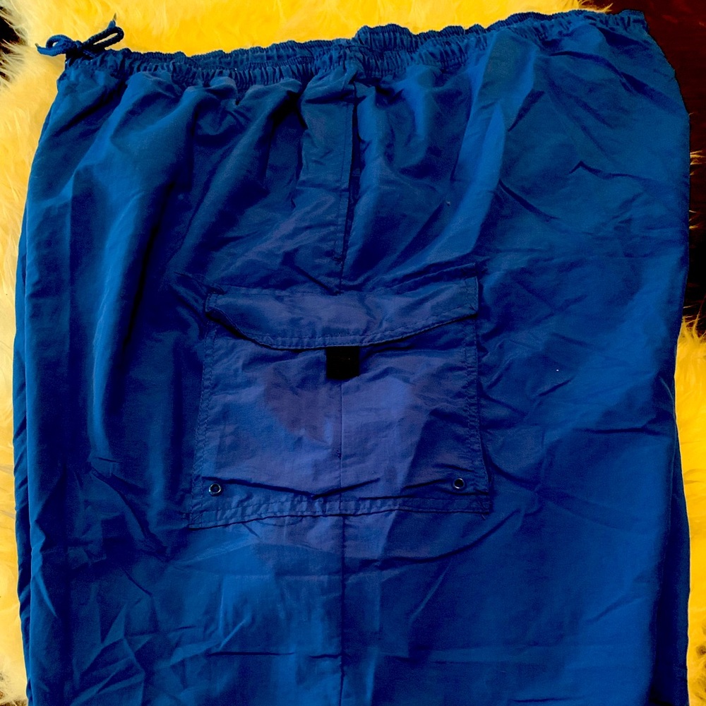 King Size 3XL blue swim trunks